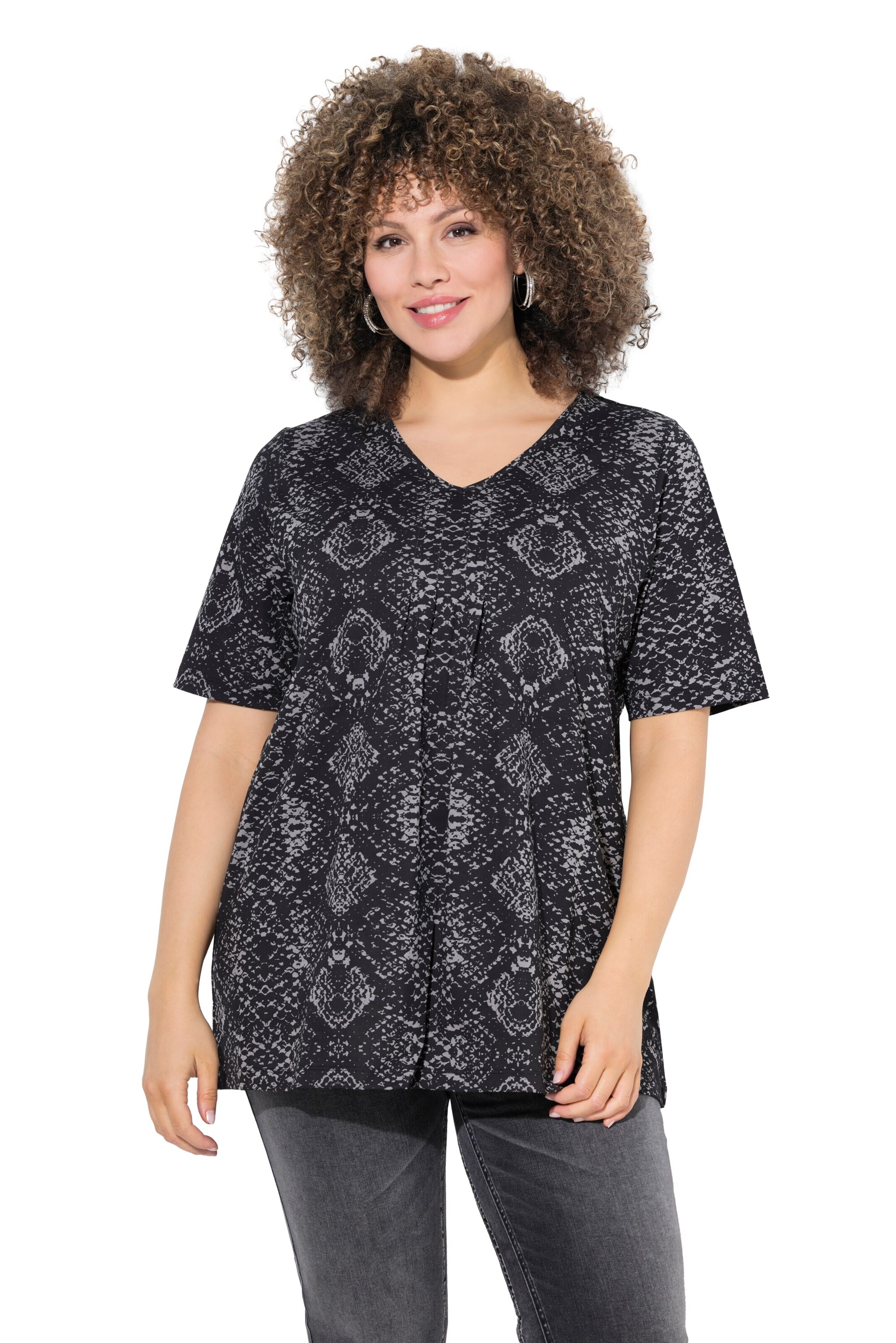 Ulla Popken Shirt in Grey: front