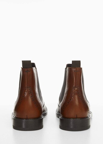 MANGO MAN Chelsea Boots 'Chelpica' in Brown