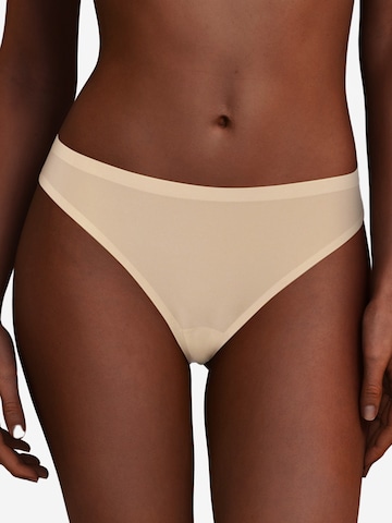 Chantelle Thong 'Soft Stretch' in Beige