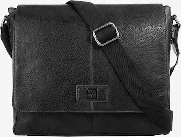 BODENSCHATZ Messenger in Schwarz: Vorderseite