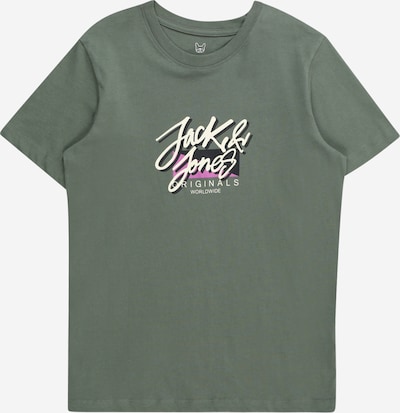 Jack & Jones Junior Camiseta 'TAMPA' en verde oscuro / lila / negro / offwhite, Vista del producto