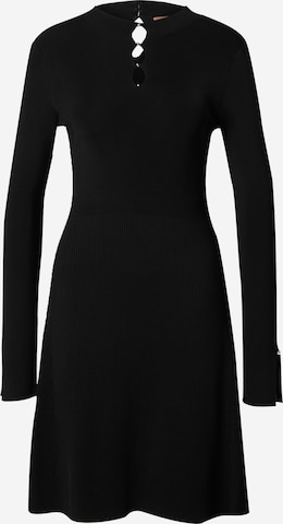 BOSS Black Knitted dress 'Fuglia' in Black: front