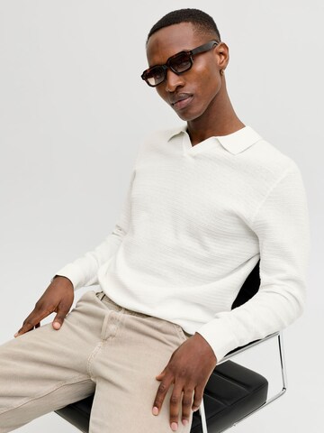 JACK & JONES Pullover 'JPRBLURiley' in Weiß