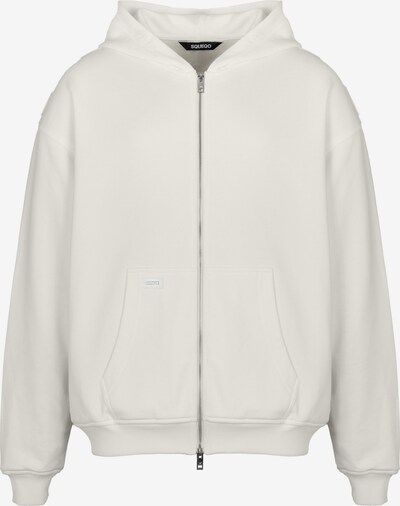 Squeqo Zip-Up Hoodie 'Cotton 435 GSM' in White, Item view