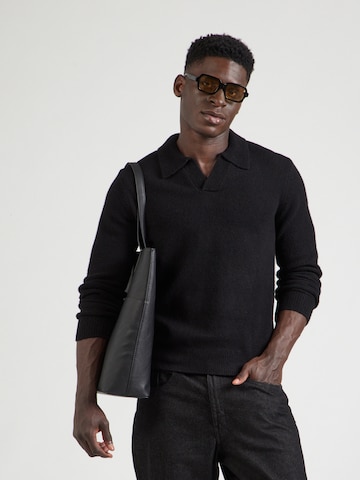 NN07 Pullover 'Hope' i sort: forside