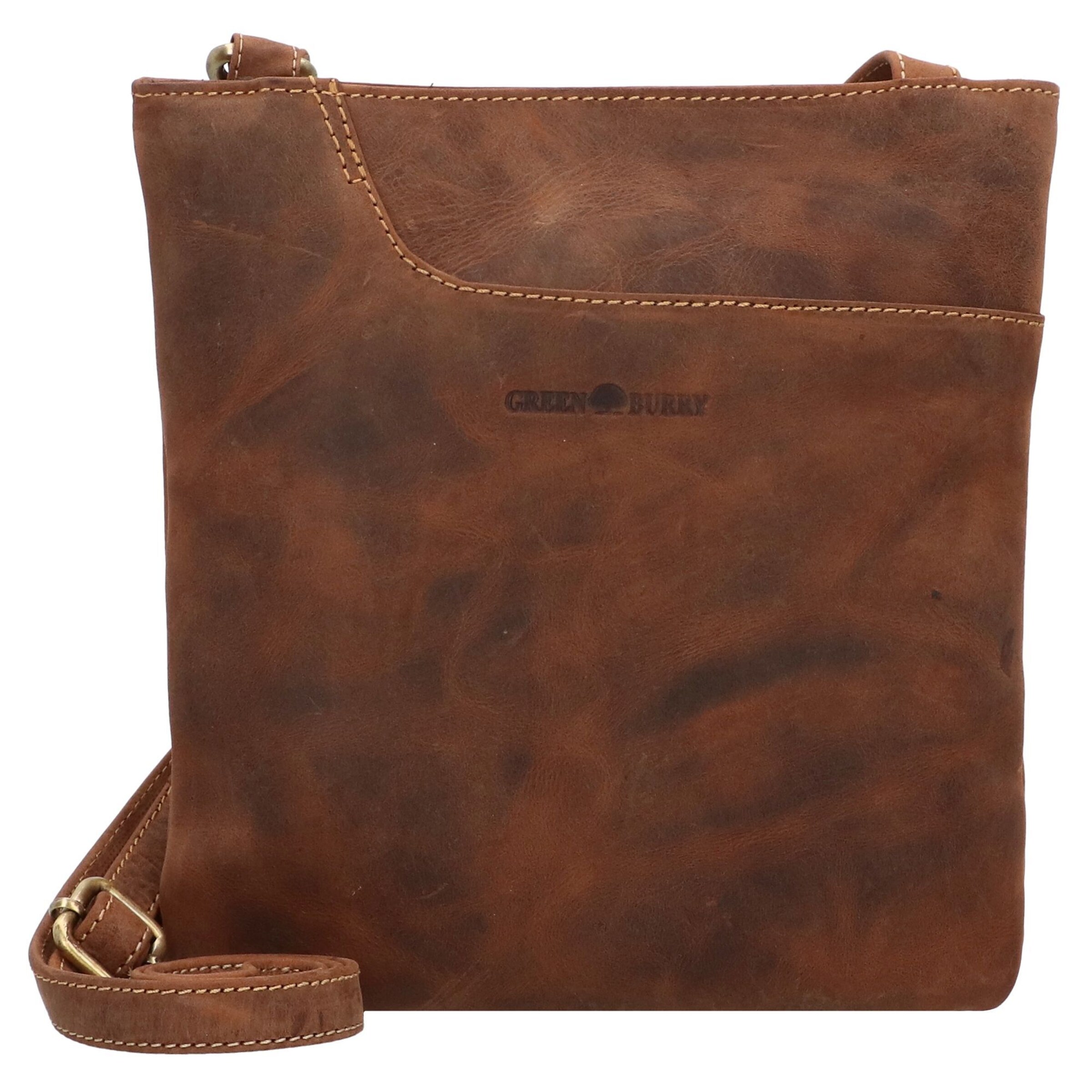 Sac à bandoulière GREENBURRY en marron : devant