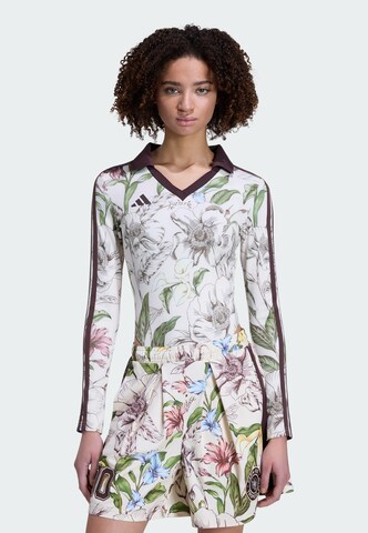 ADIDAS SPORTSWEAR Sports bodysuit 'Adidas x Farm Rio' in Beige: front