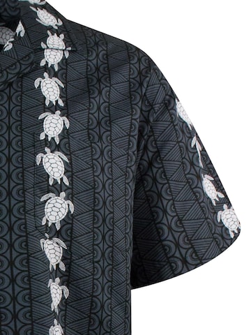 Pacific Legend Regular fit Button Up Shirt 'Turtle New' in Grey