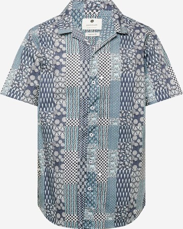 anerkjendt Regular fit Button Up Shirt 'AKLEO' in Blue: front