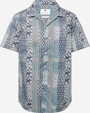 anerkjendt Regular fit Button Up Shirt 'AKLEO' in Blue: front