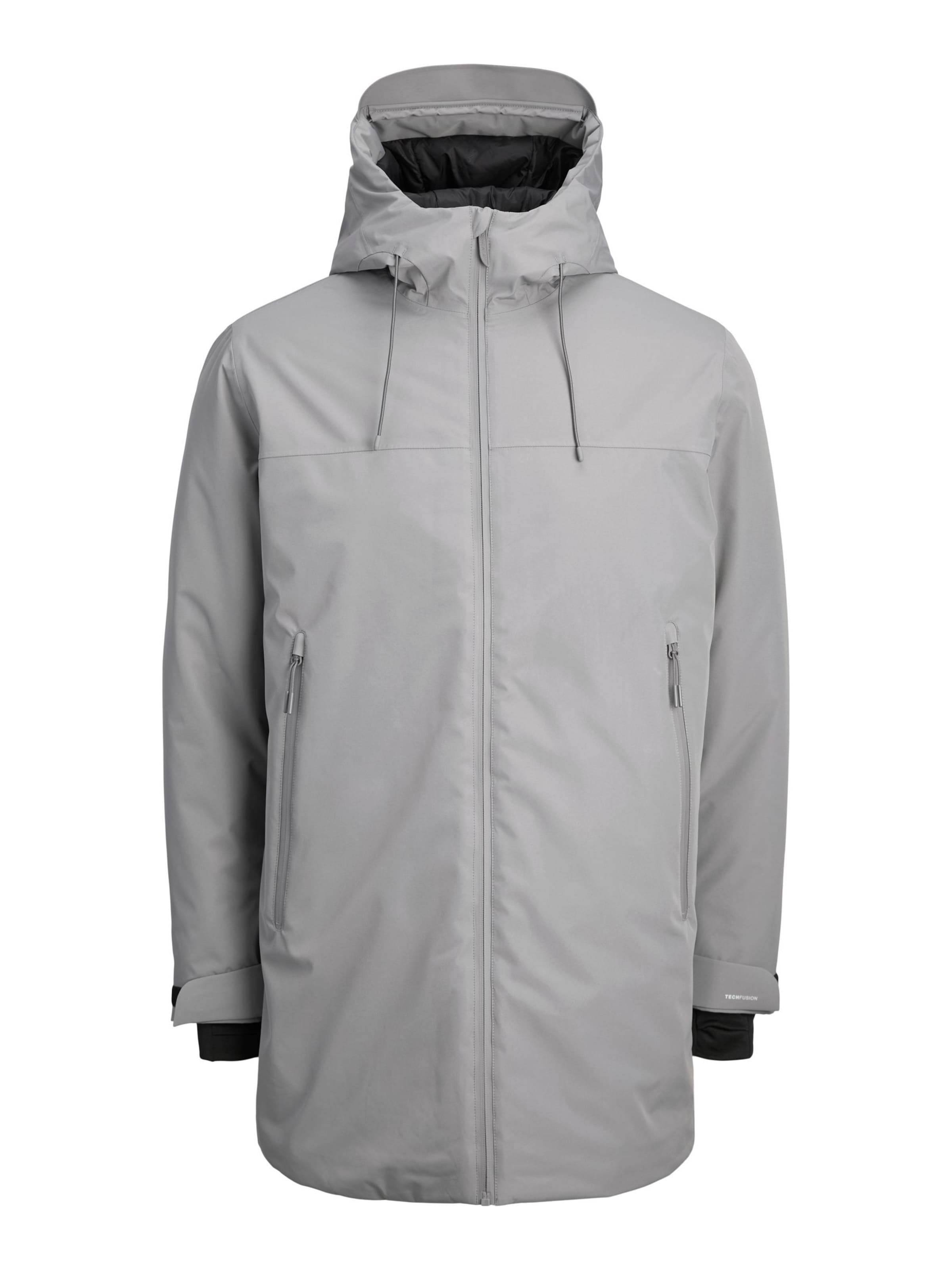 Parka mi-saison JACK & JONES en gris : devant