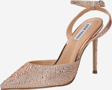 STEVE MADDEN Дамски обувки на ток с отворена пета 'Revert' в злато: отпред