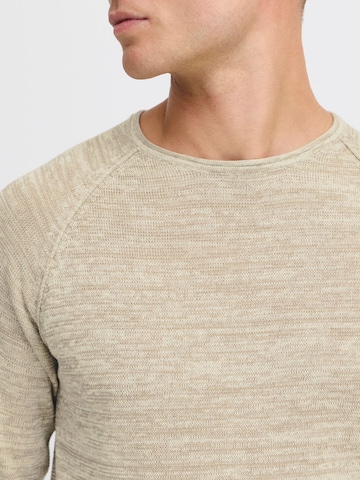 BLEND Strickpullover 'Dan' in Beige