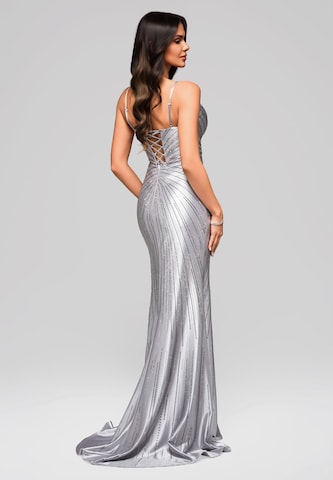 Ombre Avondjurk in Zilver