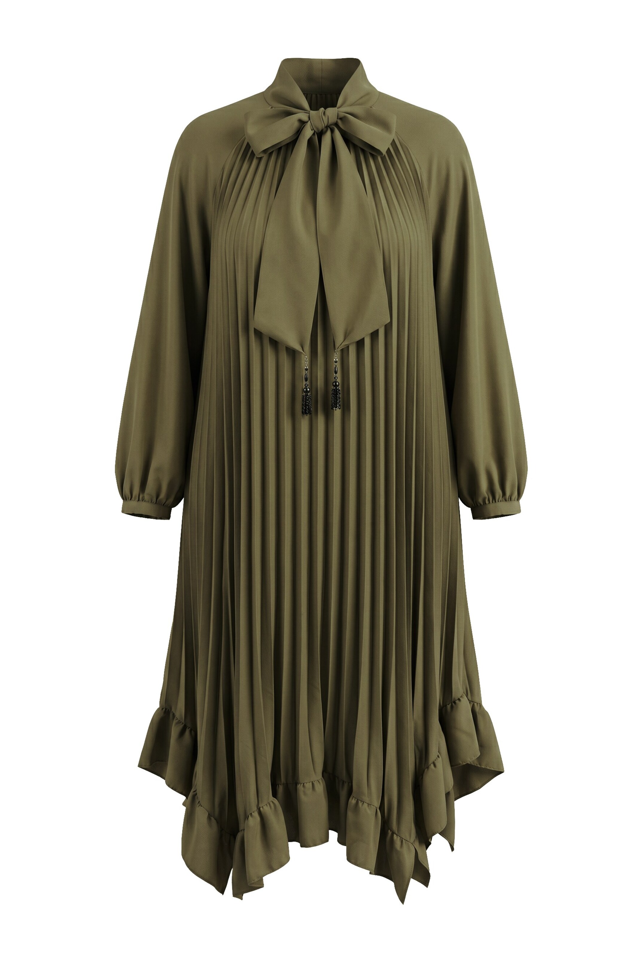 Ulla Popken Kleid in Grün: Vorderseite