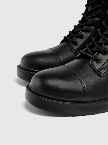 Bottines à lacets Pull&Bear en noir