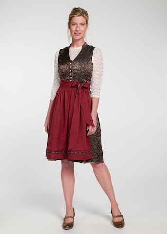 SPIETH & WENSKY Dirndl 'Werny' in Brown: front