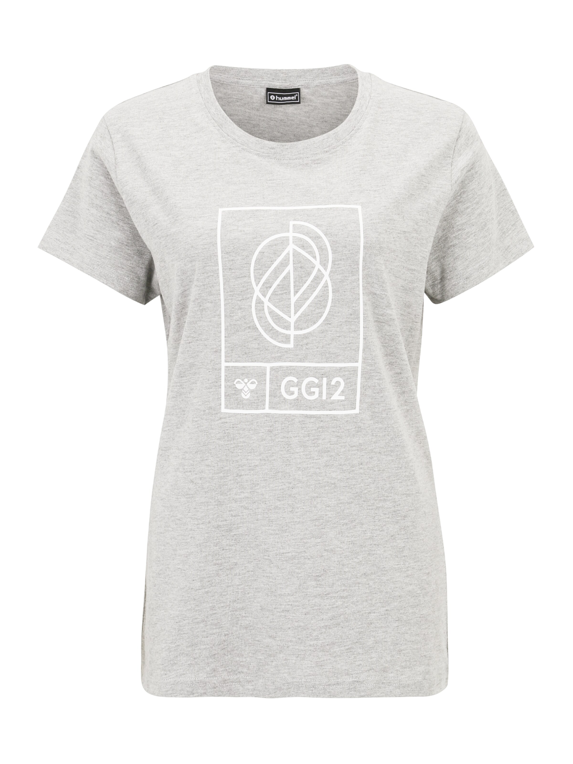 Hummel Functioneel shirt in Grijs: voorkant