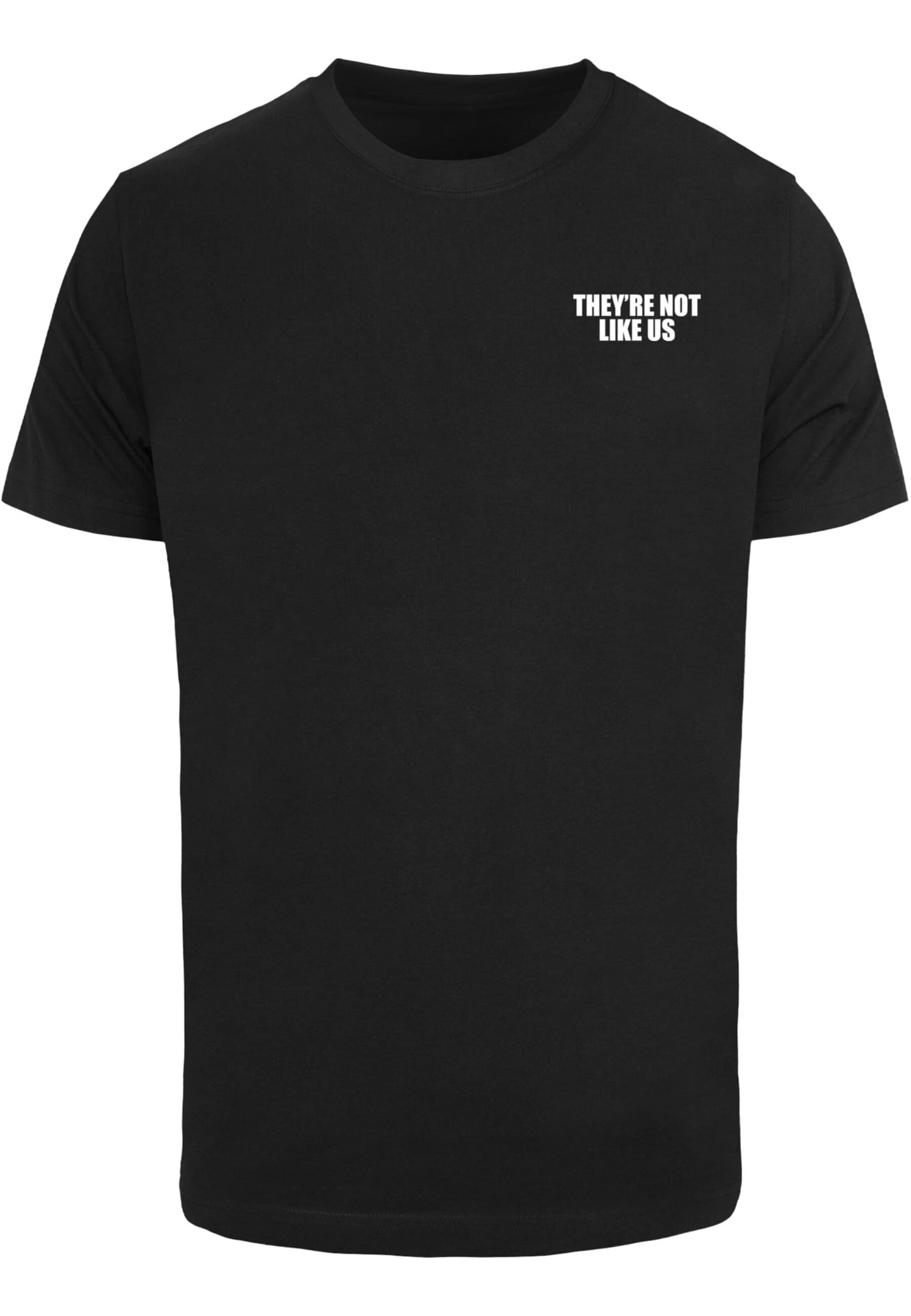 Mister Tee T-Shirt 'They're Not Like Us' in Schwarz: Vorderseite