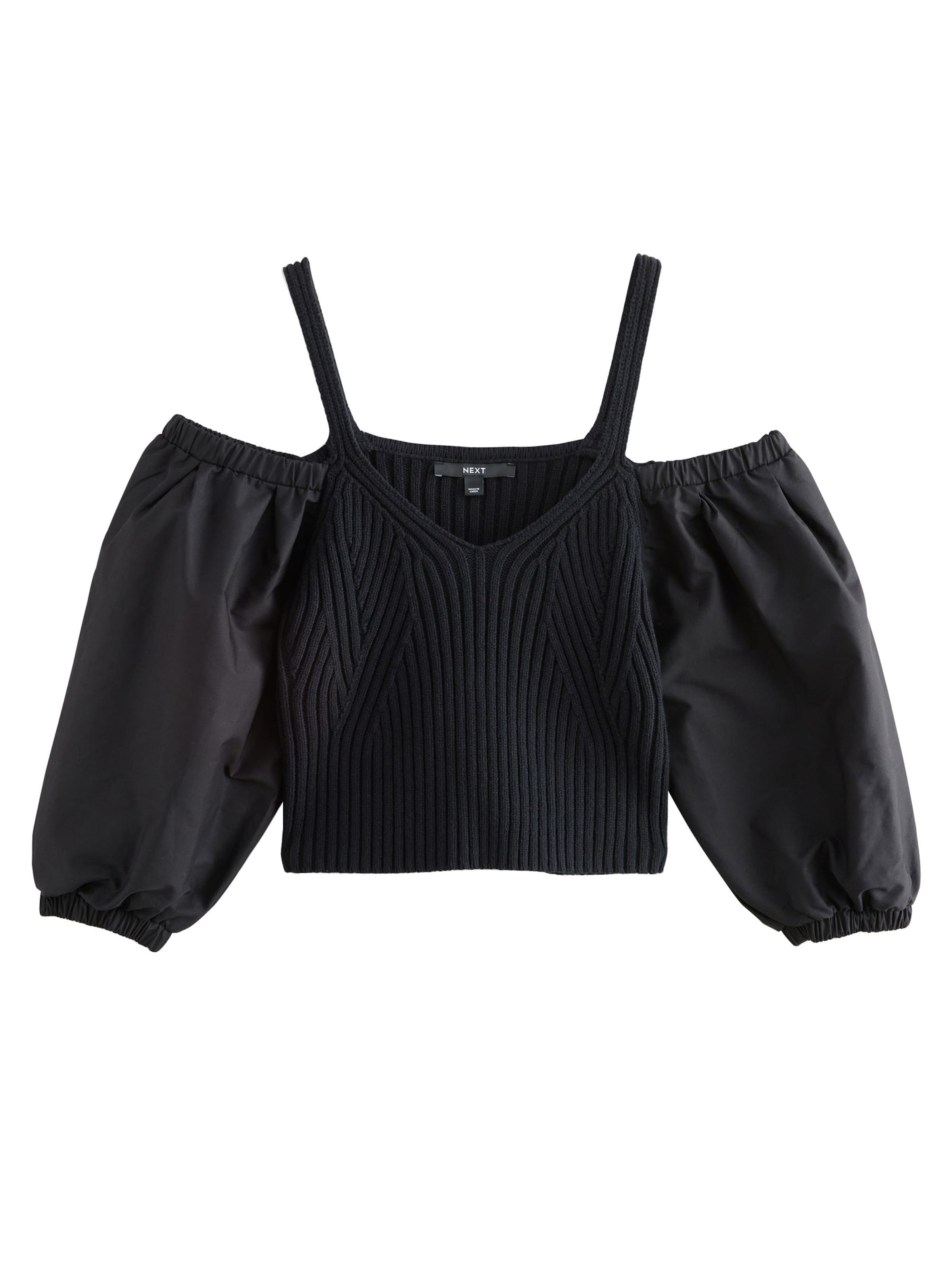 Pulover de la Next pe negru: față