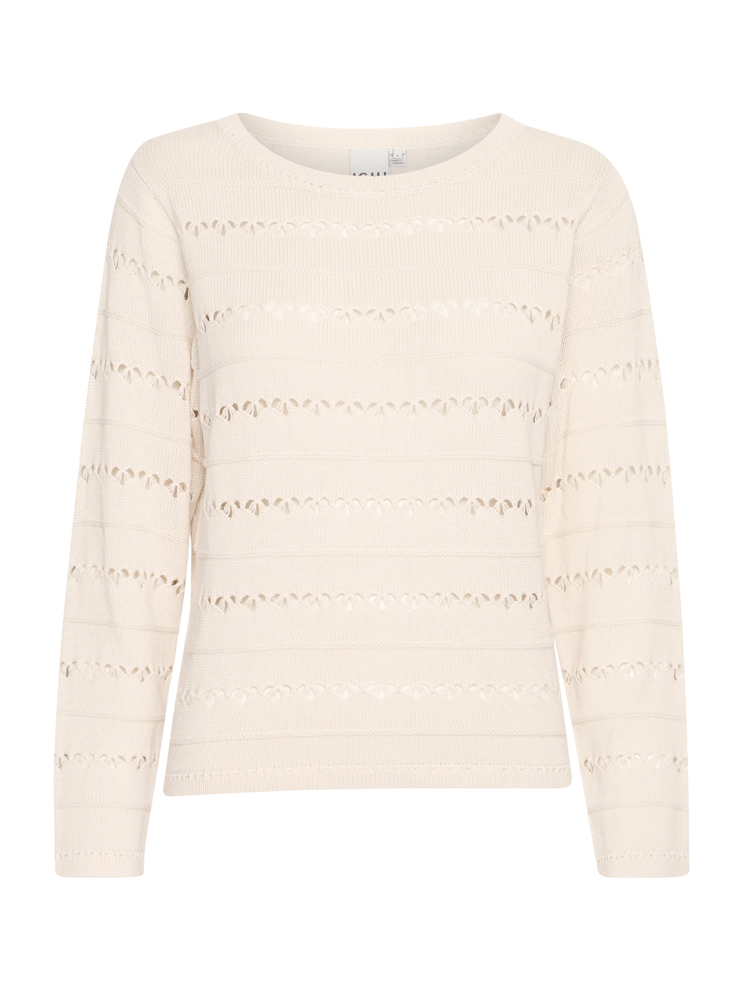 Pull-over 'IHLALUHA' ICHI en beige : devant
