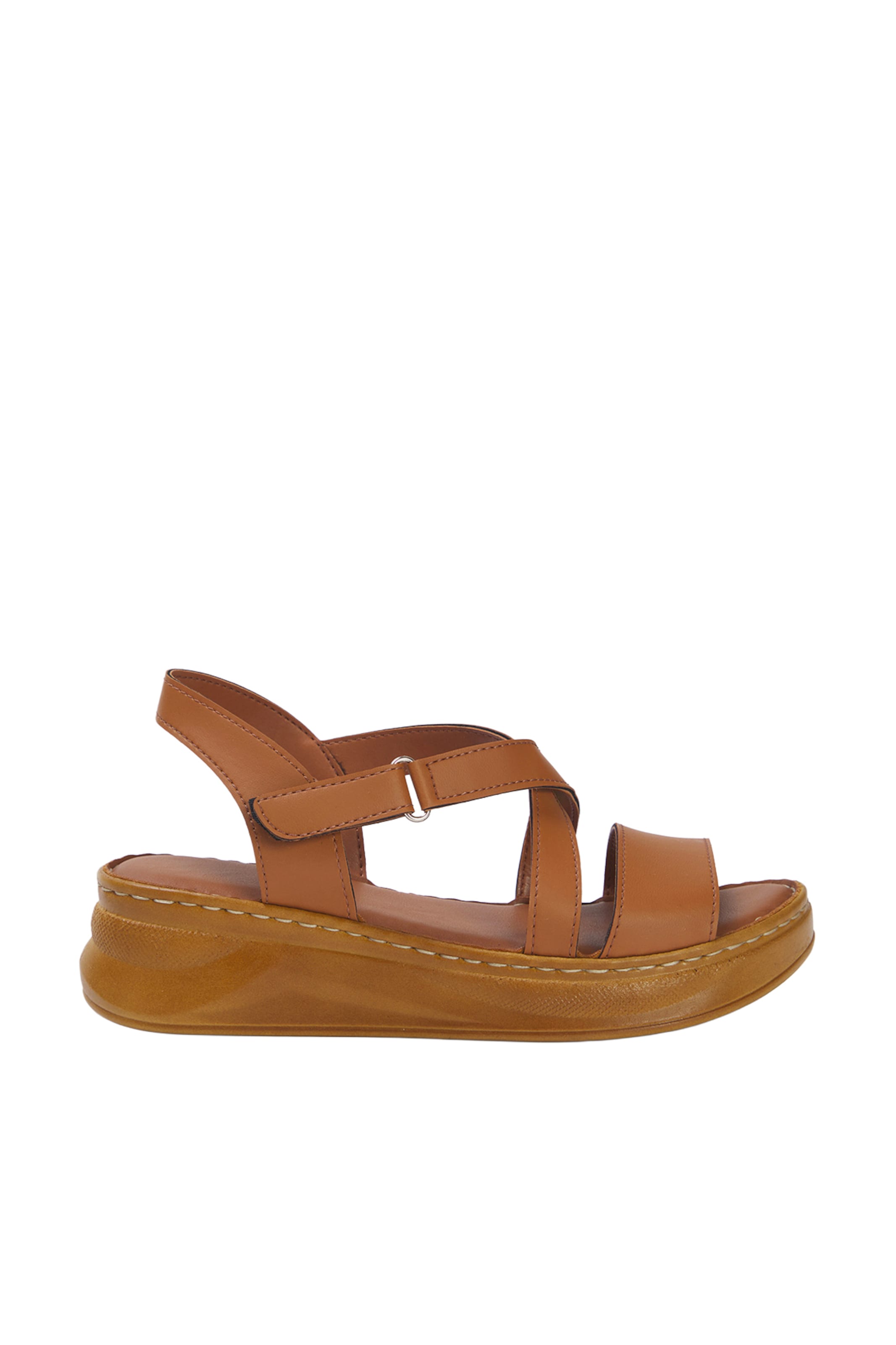 Trendyol Strap Sandals in Beige: front