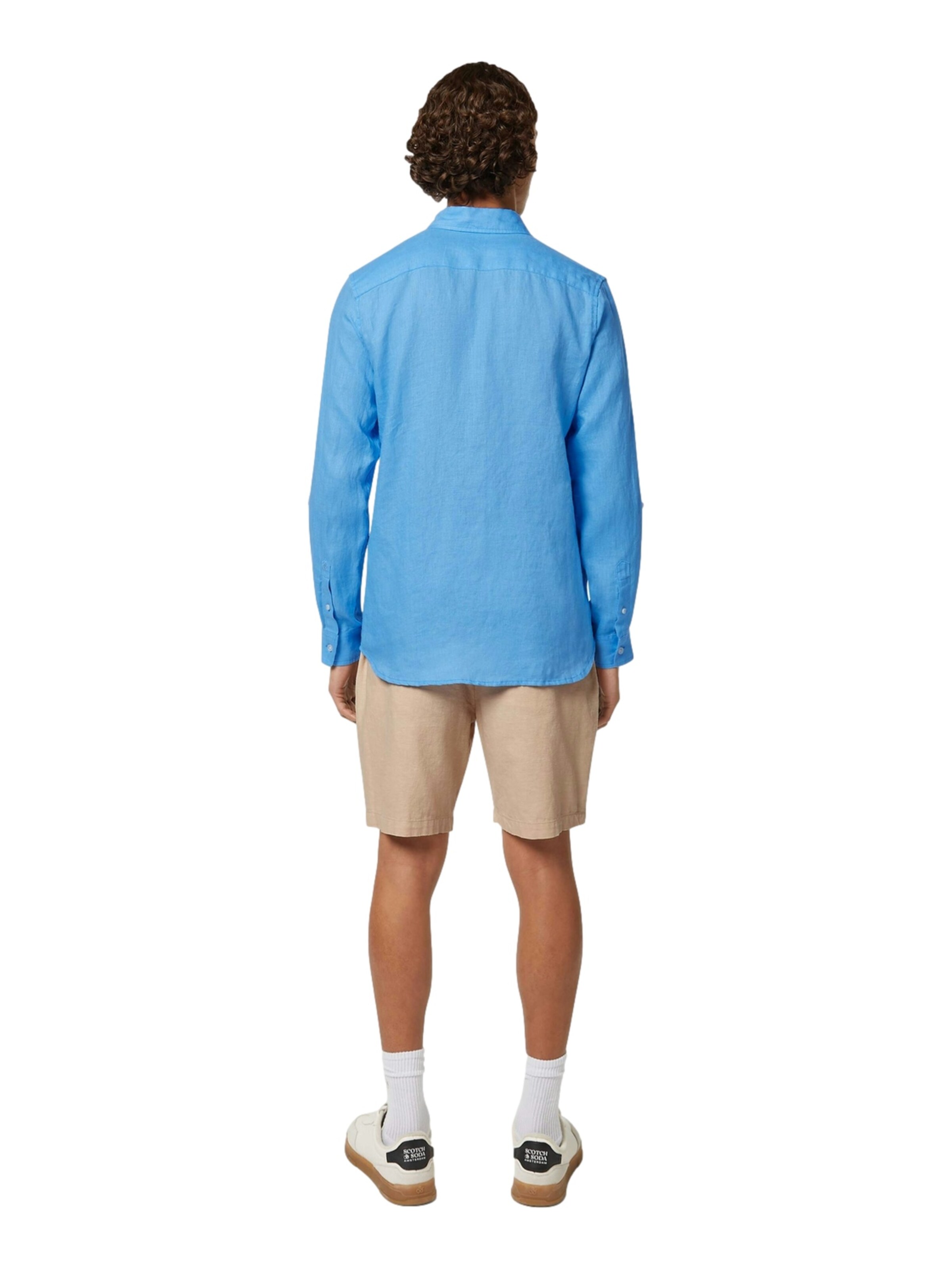 SCOTCH & SODA Regular fit Button Up Shirt in Blue