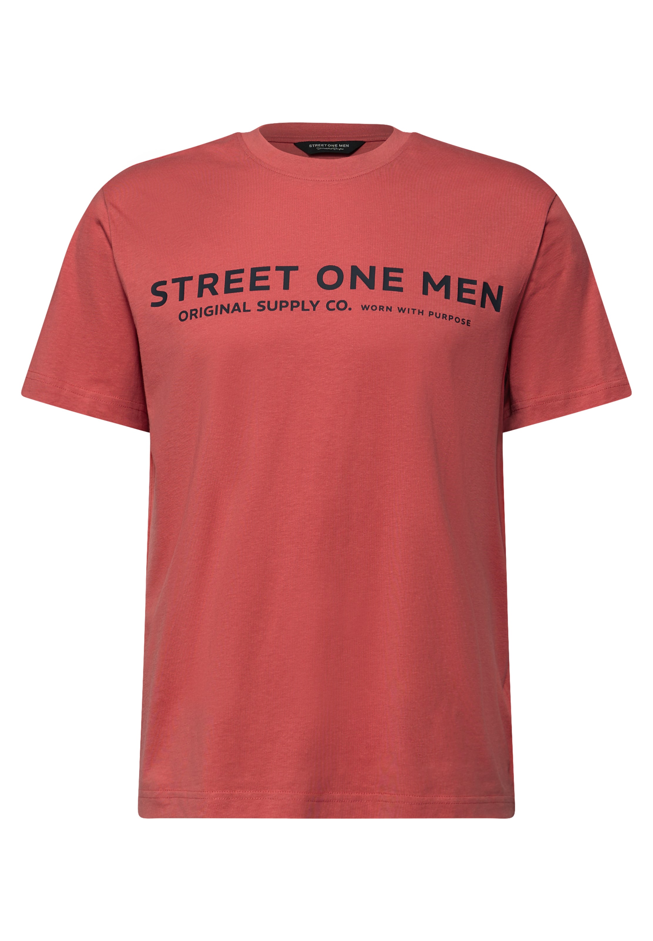 Street One MEN T-Shirt in Rot: Vorderseite