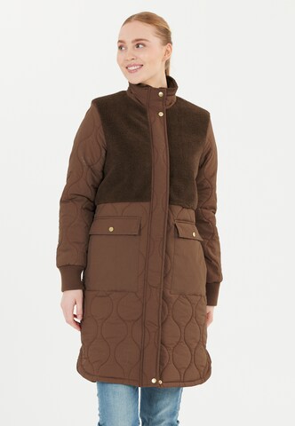 Weather Report Outdoor Coat 'Hollie' in Brown: front