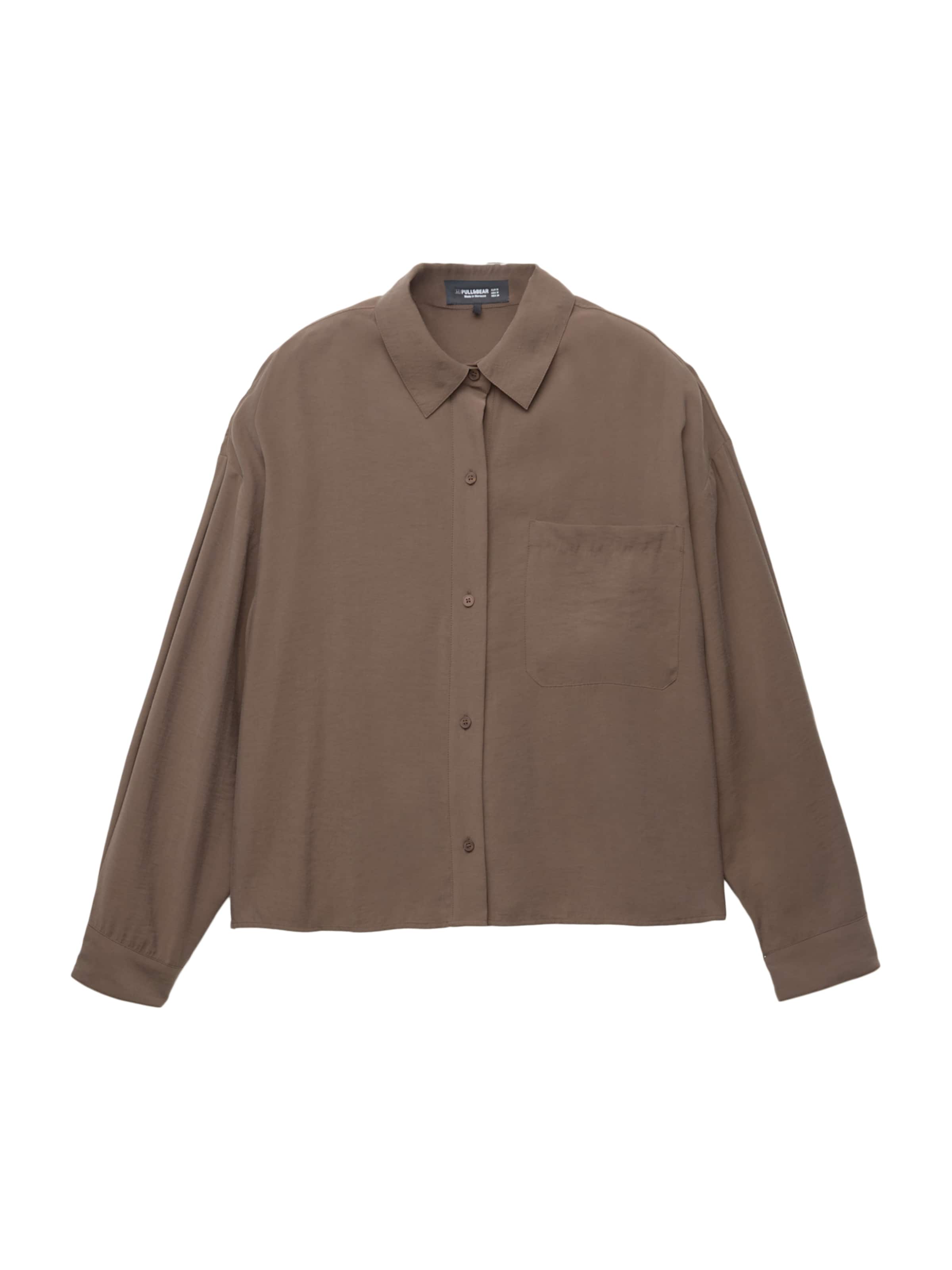 Pull&Bear Blúzka - Hnedá: predná strana