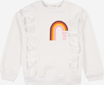 Trendyol Sweatshirt in White: front