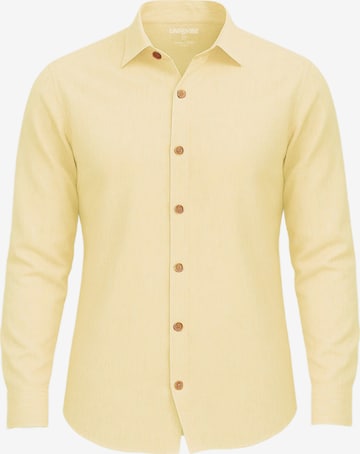 UNIQVIBE Overhemd in Geel: voorkant