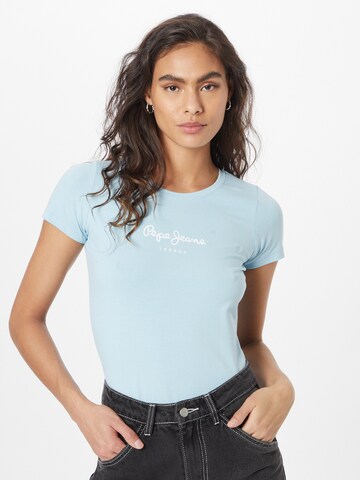 Maglietta 'New Virginia' di Pepe Jeans in blu: frontale