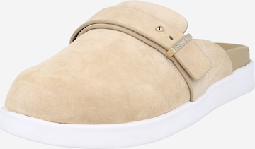 Calvin Klein Mules in Beige: front