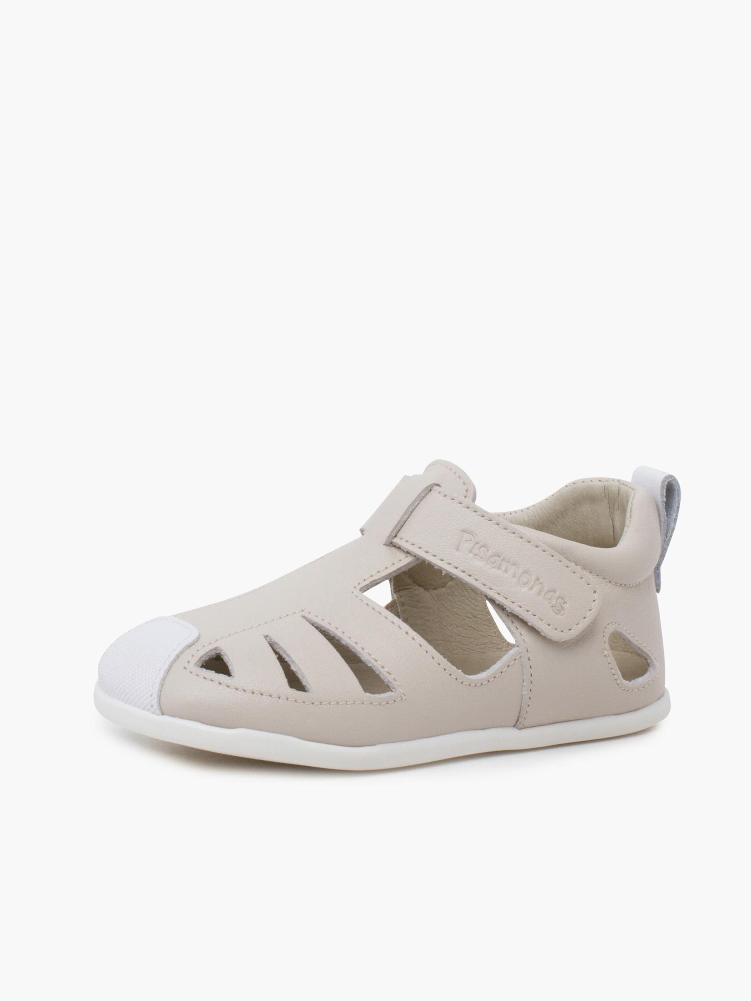 Pisamonas - Zapatos primeros pasos en blanco: frente