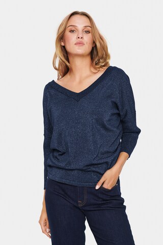 SAINT TROPEZ - Jersey 'Kila' en azul: frente