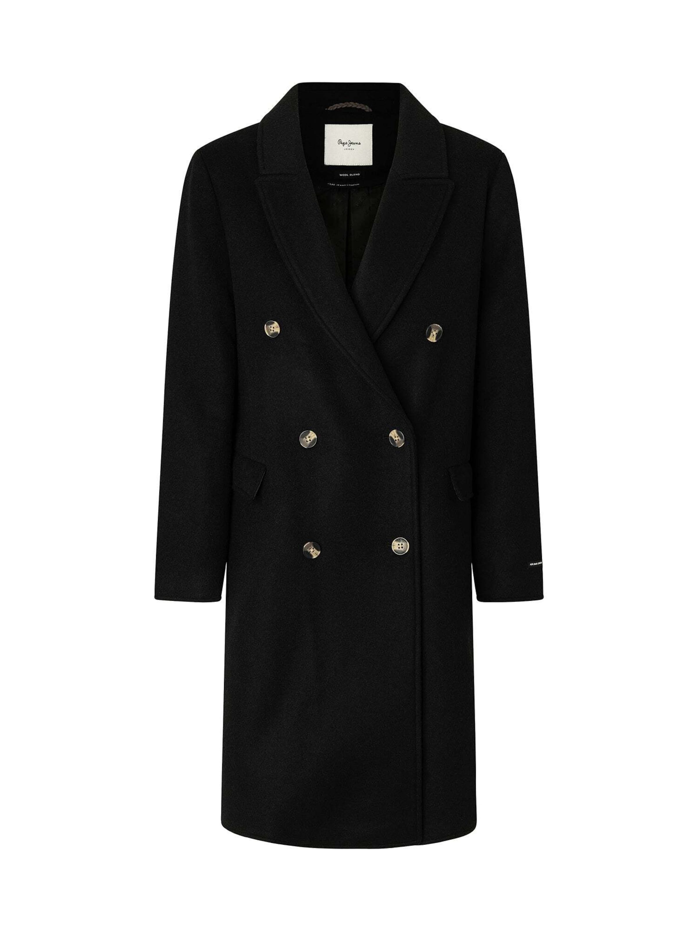Pepe Jeans Between-seasons coat ' BETH ' in Black: front