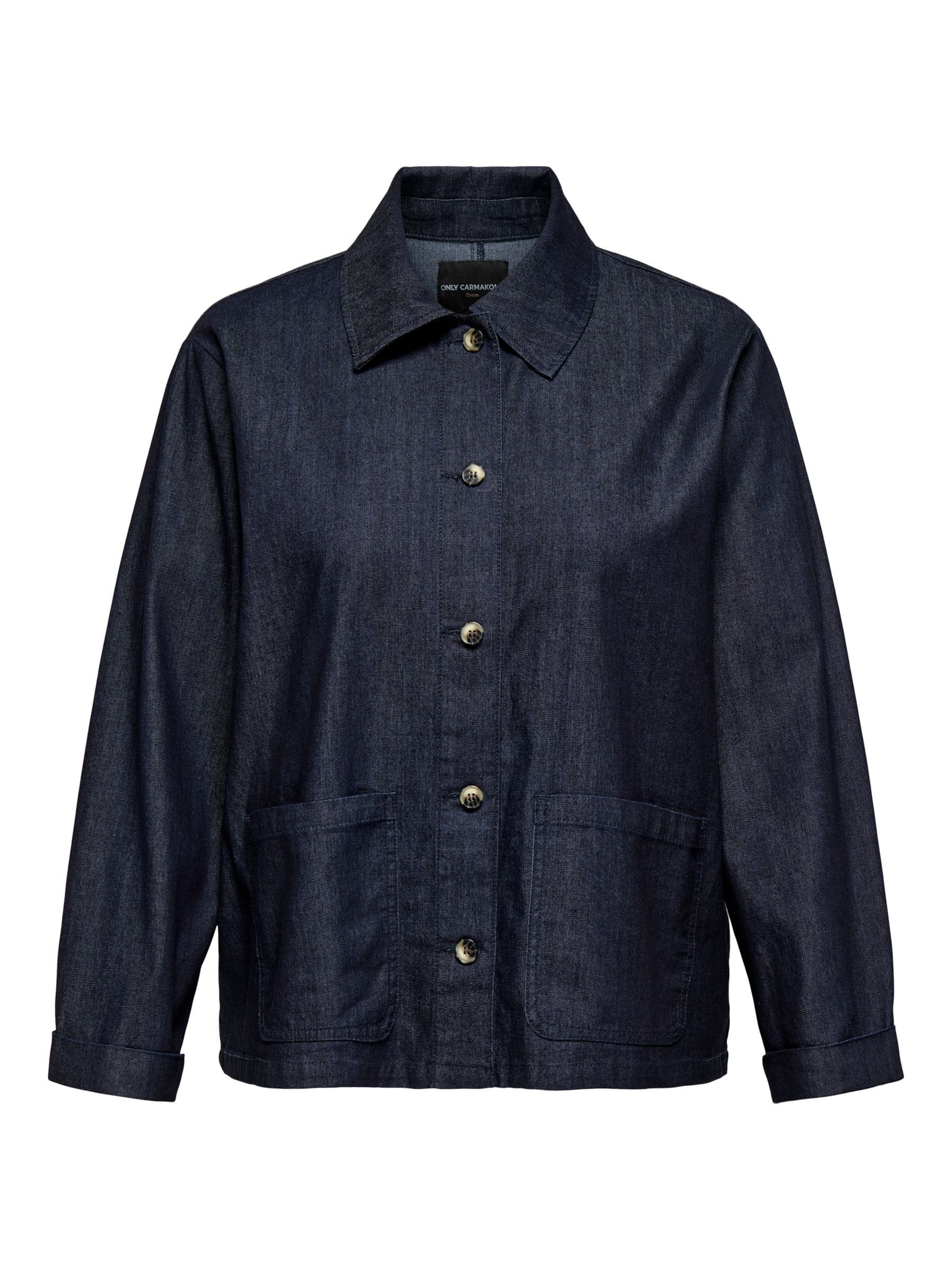 ONLY Carmakoma Between-Season Jacket 'CARAshby' in Blue: front
