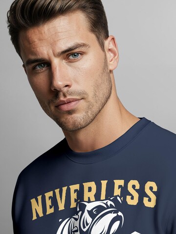 Neverless Sweatshirt 'Neverless Boxing' in Blue