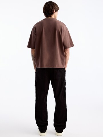 Pull&Bear Loose fit Cargo Pants in Black