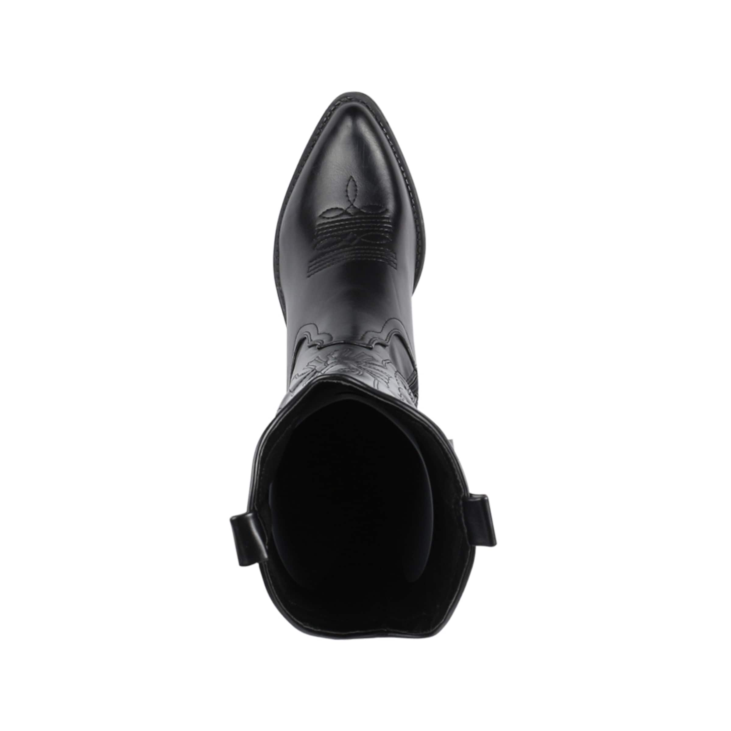 Bottes de cowboy Elara en noir