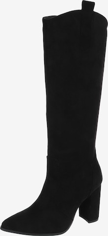 Ital-Design Boots in Black: front
