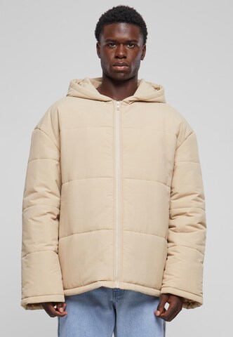 Urban Classics Winterjas in Beige: voorkant