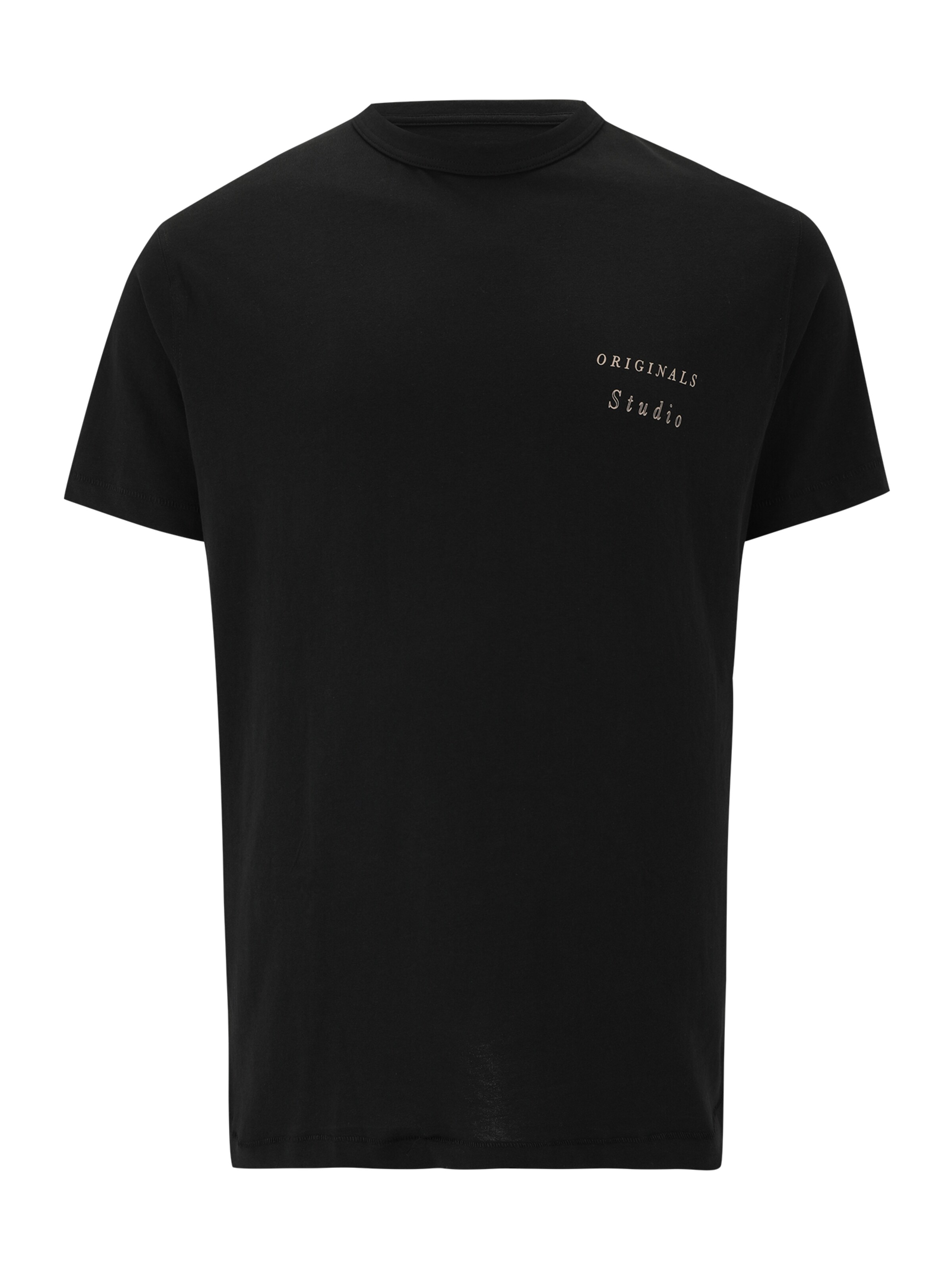 JACK & JONES - Camiseta 'JORGRAMERCY' en negro: frente