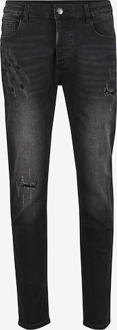 Alessandro Zavetti Slimfit Jeansy 'Artiglio' w kolorze czarny: przód