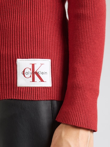 Pull-over Calvin Klein Jeans en rouge
