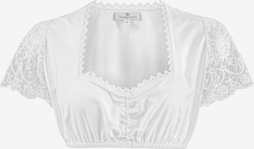 STOCKERPOINT Klederdracht blouse 'Meline' in Wit: voorkant