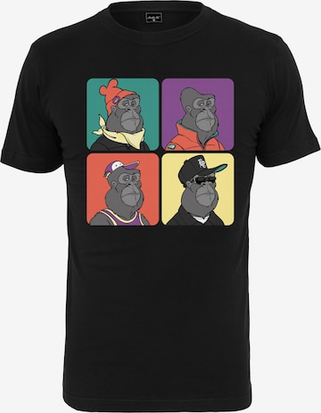 MT Men Shirt 'Bored Gorilla' in Zwart: voorkant