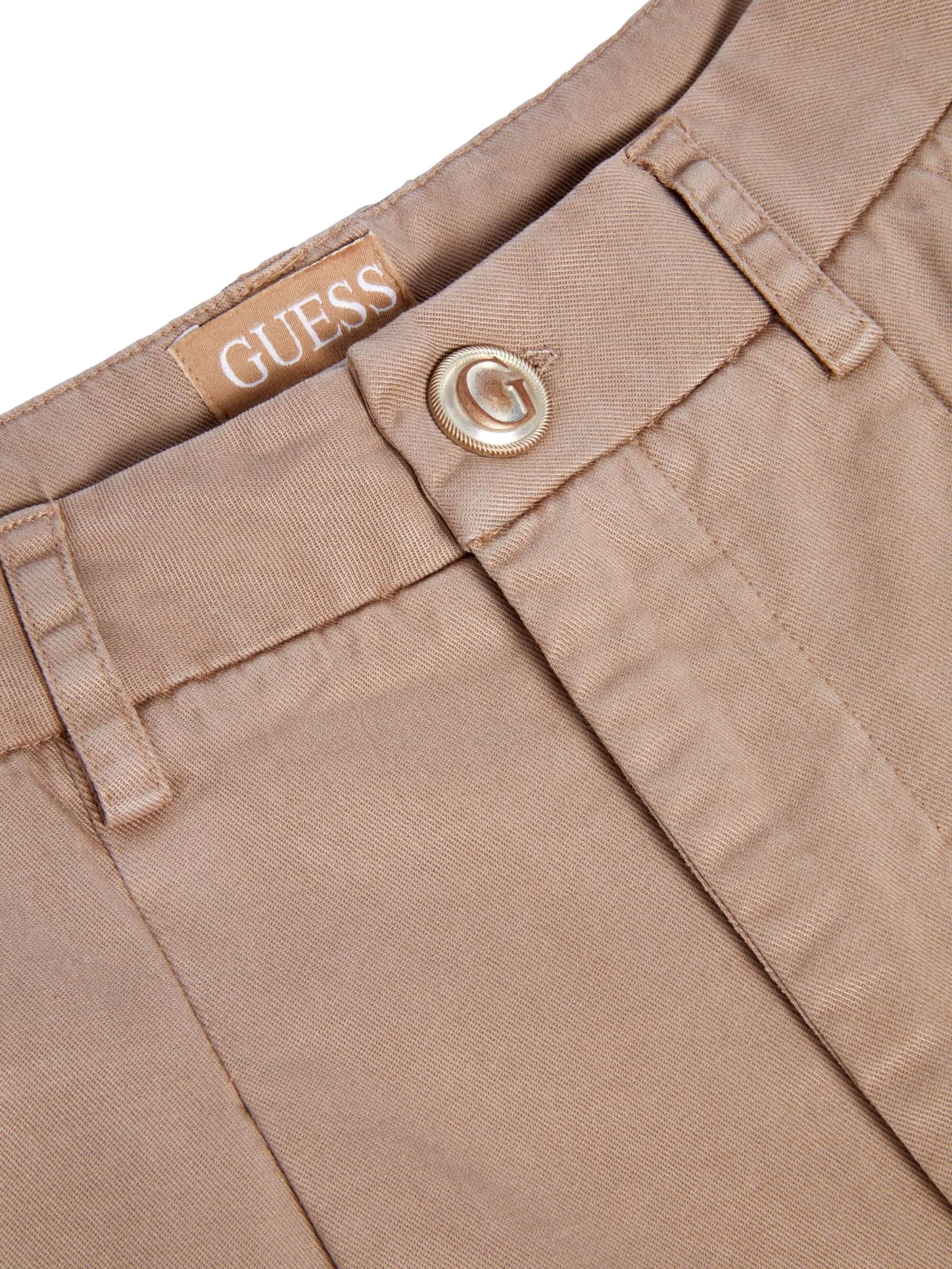 GUESS Расклешенный Брюки-чинос в Коричневый