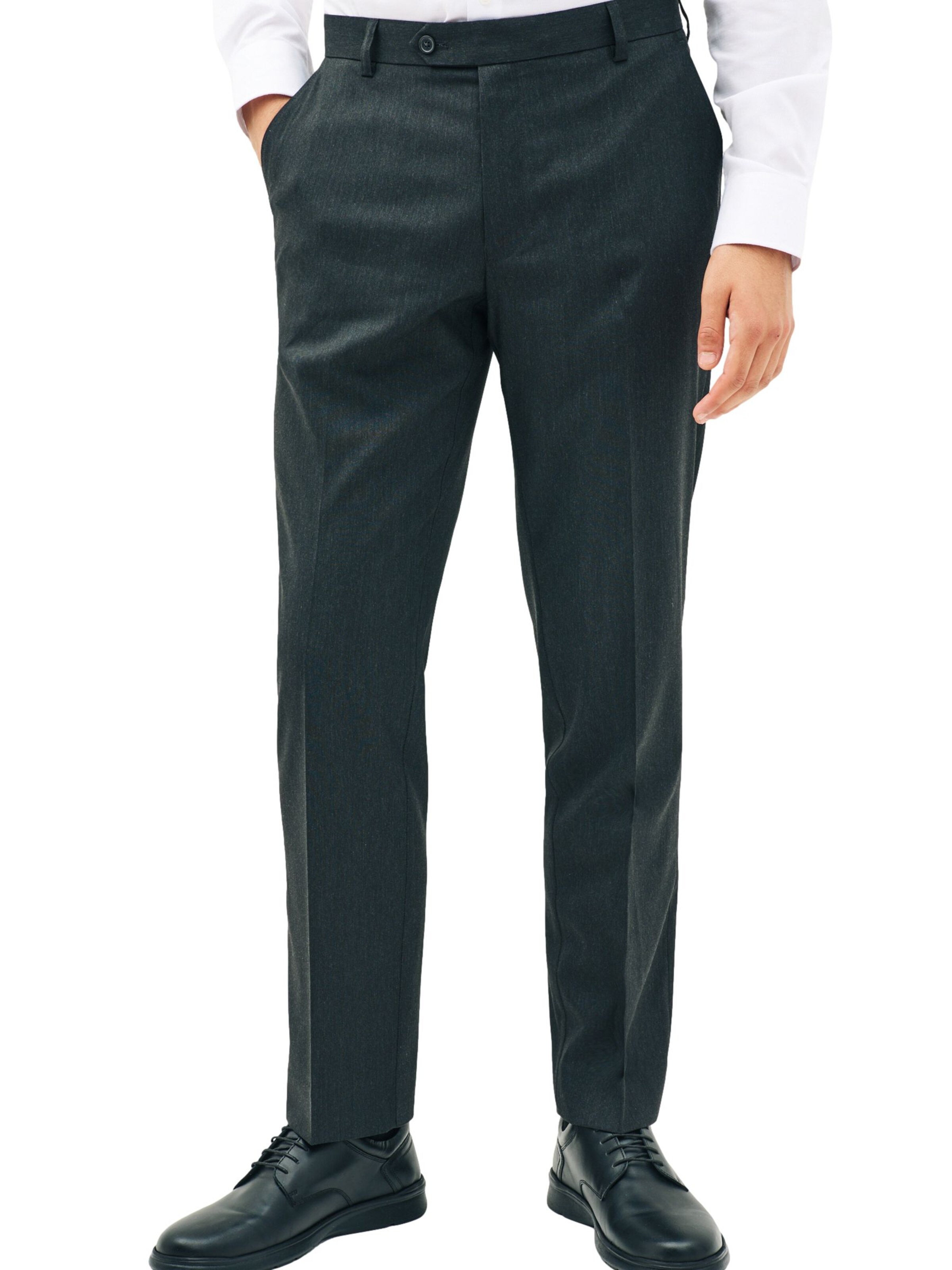 Next Обычный Плиссированные брюки в Серый: спереди